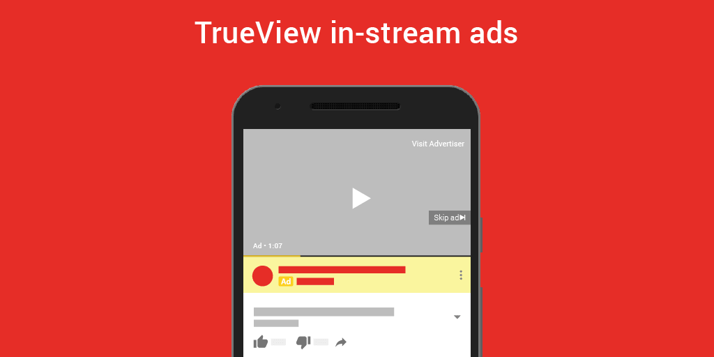 YouTube in-stream ad