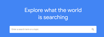 Google Trends search bar